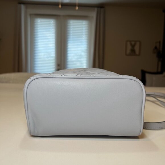 Kate Spade Natalia Mini Convertible Leather Backpack In Brushed Steel - Picture 5 of 8